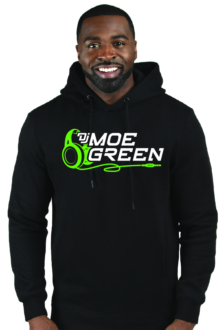 moe green black hoodie